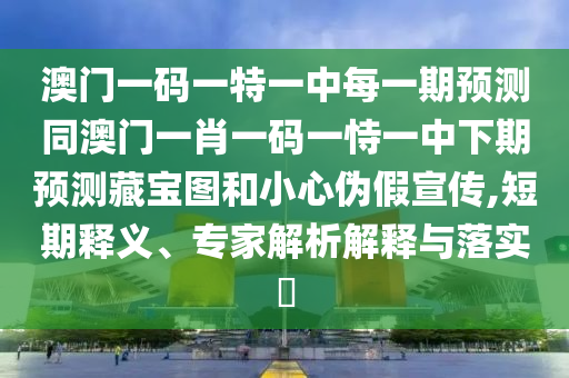 澳門(mén)一碼一特一中每一期預(yù)測(cè)同澳門(mén)一肖一碼一恃一中下期預(yù)測(cè)藏寶圖和小心偽假宣傳,短期釋義、專(zhuān)家解析解釋與落實(shí)?