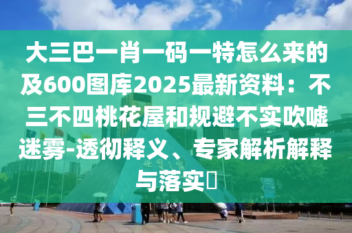大三巴一肖一碼一特怎么來的及600圖庫2025最新資料：不三不四桃花屋和規(guī)避不實(shí)吹噓迷霧-透徹釋義、專家解析解釋與落實(shí)?
