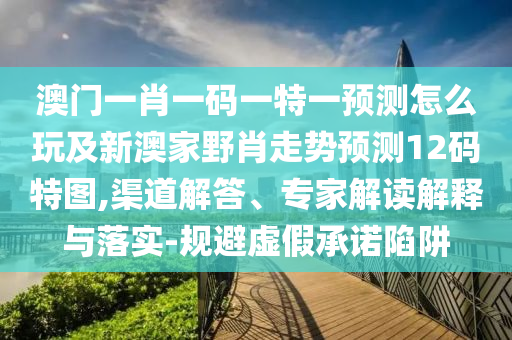 澳門一肖一碼一特一預(yù)測(cè)怎么玩及新澳家野肖走勢(shì)預(yù)測(cè)12碼特圖,渠道解答、專家解讀解釋與落實(shí)-規(guī)避虛假承諾陷阱