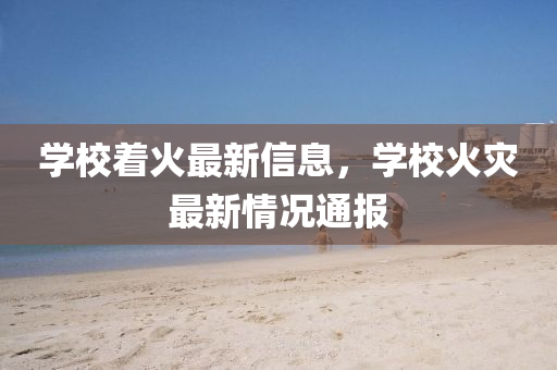 學(xué)校著火最新信息，學(xué)?；馂?zāi)最新石家莊阿鷗環(huán)保科技有限公司情況通報