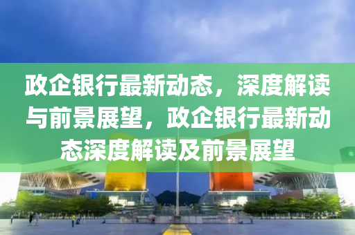 政企銀行最新動態(tài)，深度解讀與前景展望，政企銀行最新動態(tài)深度解讀及前景展望