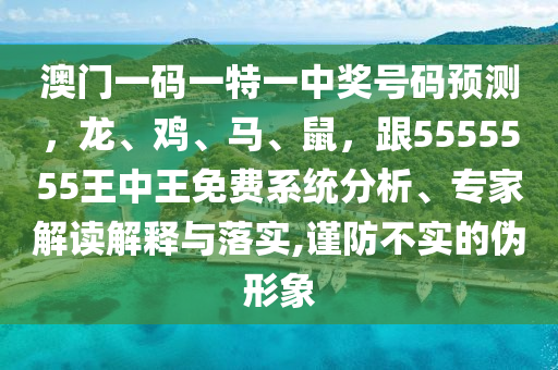澳門(mén)一碼一特一中獎(jiǎng)號(hào)碼預(yù)測(cè)，龍、雞、馬、鼠，跟5555555王中王免費(fèi)系統(tǒng)分析、專(zhuān)家解讀解釋與落實(shí),謹(jǐn)防不實(shí)的偽形象