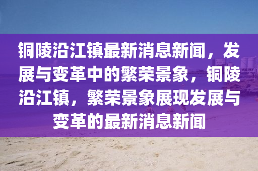 銅陵沿石家莊阿鷗環(huán)?？萍加邢薰窘?zhèn)最新消息新聞，發(fā)展與變革中的繁榮景象，銅陵沿江鎮(zhèn)，繁榮景象展現(xiàn)發(fā)展與變革的最新消息新聞