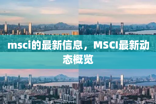 msci的最新信息，MSCI最新動態(tài)概覽