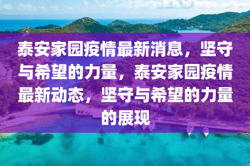 泰安家園疫情最新消息，堅(jiān)守與希望的力量，泰安家園疫情最新動(dòng)態(tài)，堅(jiān)守與希望的力量的展現(xiàn)