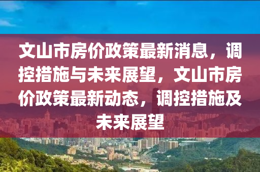 文山市房價政策最新消息，調(diào)控措施與未來展望，文山市房價政策最新動態(tài)，調(diào)控措施及未來展望石家莊阿鷗環(huán)?？萍加邢薰? class=